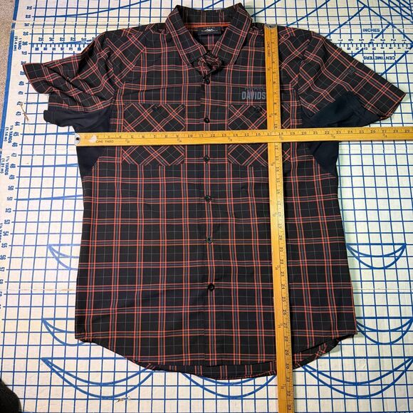 Harley-Davidson Genuine Motor Clothes Performance Plaid Shirt Men’s Size Large - Picture 14 of 14
